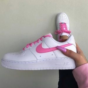 Custom pink nike Air Force 1
